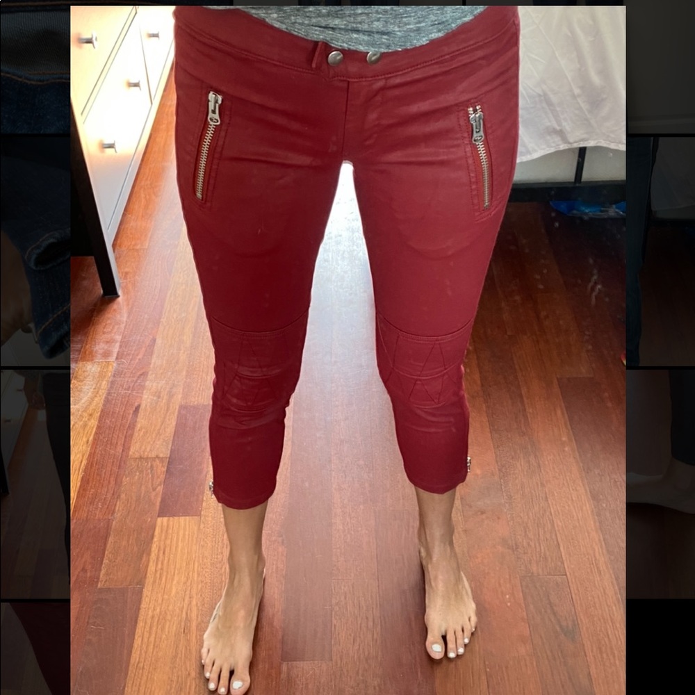 Isabel Marant for H & M Red Moto Pants